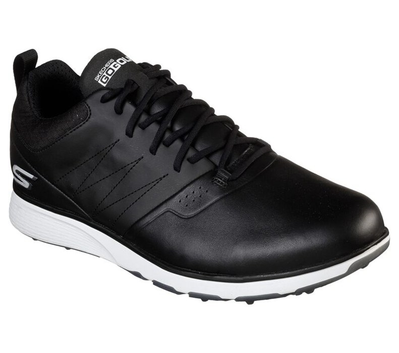 Skechers Herr Svarta/Silver Sneakers - Go Golf Mojo - Punch Shot - Sverige (WXTLV-7614)